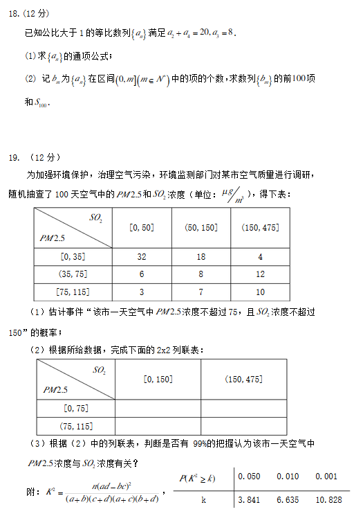 2020年山东高考数学试题（图片版）6