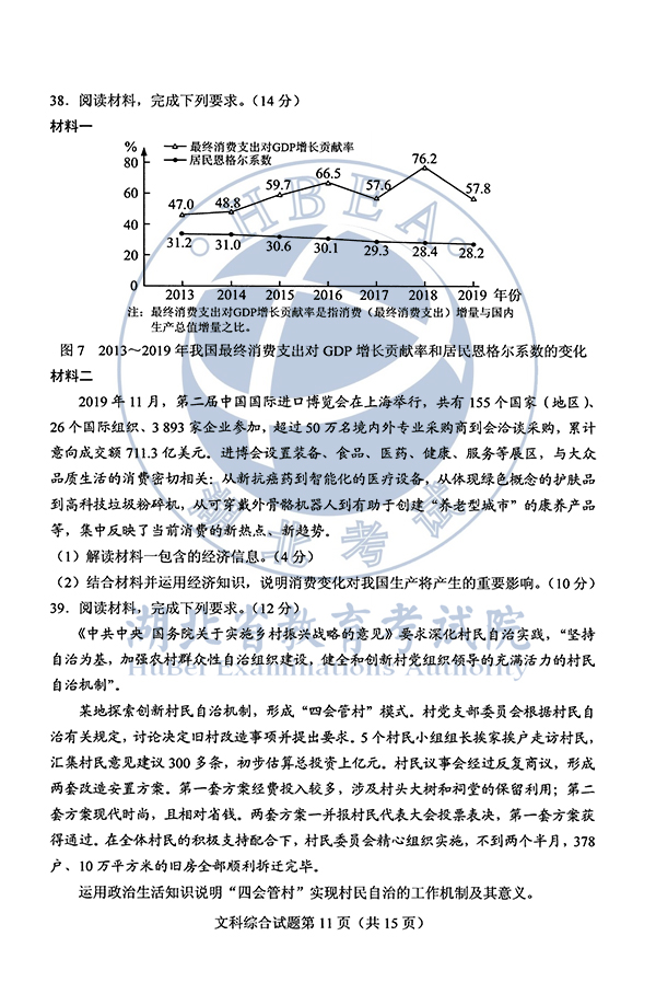 2020年广东高考文综试题（图片版）11