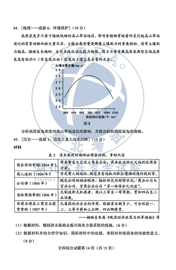 2020年广东高考文综试题（图片版）14