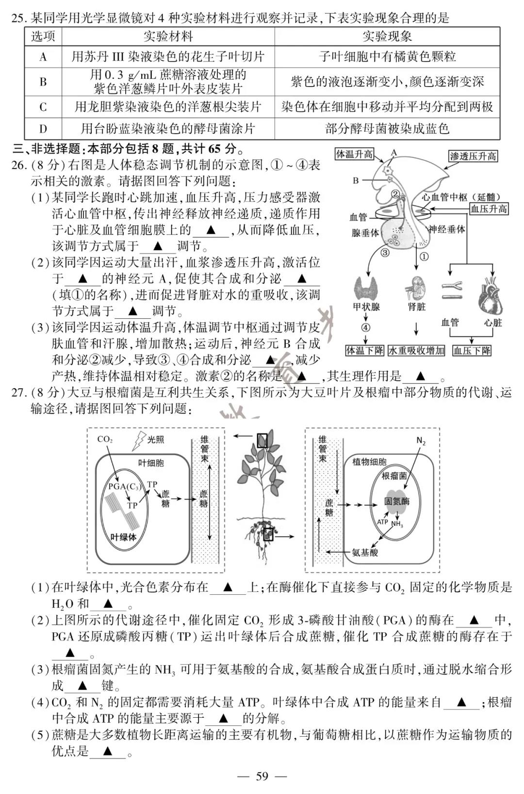 2020年江苏高考生物试题（图片版）5